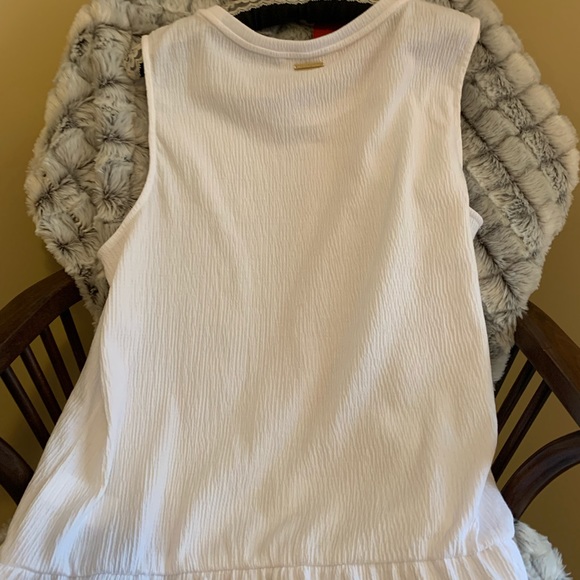 MICHAEL MICHAEL KORS LADIES WHITE BLOUSE LARGE NWT - Picture 8 of 16